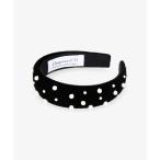 ヘアバンド 「Chapeau'd O」Velvet Pearl Headband / 「シャポードオー」ベルベット パール ヘッドバンド