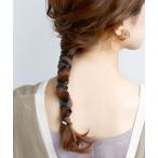 ヘアゴム スピンドルポニー「フェイクレザー」