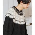 ニット KANGOL/カンゴール 別注 ビッグシルエット ノルディック柄 球心ニット / オーバーサイズシャギーニット