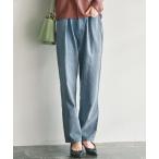 パンツ タックデザインゆるシルエットパンツ(選べる3素材) レディース