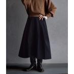 スカート ロングフレア チノスカート