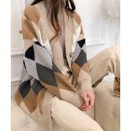 カーディガン オーバーサイズ ニットカーディガン レディース