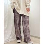 パンツ ベロアプリーツパンツ【ZOZOTOWN限定アイテム】