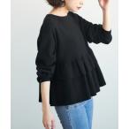 ニット 裾フリルフレアニットトップス