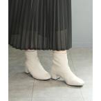 ショッピングブーツ ブーツ 「4E幅広・大きいサイズ」スクエアトゥストレッチブーツ レディース