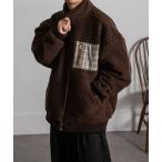 ブルゾン アウター チェック柄 ポケット　オーバー ボアブルゾン レディース メンズ