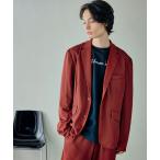 ジャケット テーラードジャケット 【セットアップ】ジョーゼットストレッチ シングル 2Bテーラードジャケット＆トラウザーズパンツ