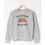 スウェット 【W】【THE POSTER LIST】PRINT CREWNECK SWEAT SHIRTS