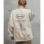 スウェット 2020AW 裏起毛アボカド＆バラモチーフプルオーバー