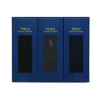 靴下 POLO RALPH LAUREN ワンポイント バイヤス柄 ビジネスソックス 3足組 ギフトセット PL-23/02092135