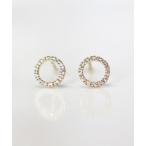 ピアス ダイヤモンド オープンサークル ピアス | K10YG 「世界最小」 レディース メンズ