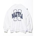 スウェット NAUTICA/ノーティカ フロントをis-nessが描いて、バックをナイジェルグラフが描いたインサイドアウトクルーネックスエットシャツ