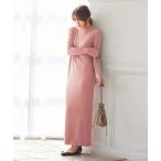 ワンピース アームウォーマーリブカットマキシワンピース