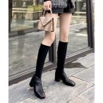 ショッピングロングブーツ ブーツ スクエアトゥロングブーツ レディース