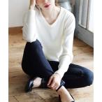 ニット セーター 「着膨れせずに、あったかい」 発熱 ヒートフル ニットウエア「Vネック」 レディース