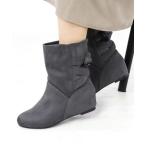 ブーツ Liberty doll / インヒールバックリボンブーツ(9006) レディース