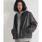 ジャケット ブルゾン 【WYM LIDNM】FAKE LEATHER WIDE BLOUSON - 2nd COLLECTION-