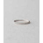 ショッピングPT 指輪 リング PT900 レイヤード ハーフエタニティ リング レディース