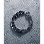 ブレスレット 「YArKA/ヤーカ」silver925 more big flat & middle chain bracelet 「BB1」/喜平チ