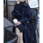 コート チェスターコート ベルト付きチェスターロング丈コート レディース