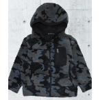 ブルゾン アウター シープボア 迷彩 フード ボア ジャケット キッズ キッズ 子供服 男の子 女の子