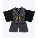 着物 キッズ 男の子袴ロンパース2点セット