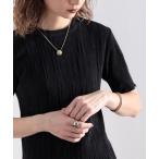 tシャツ Tシャツ 上品な光沢感。ミニプリーツ半袖シアー素材Tシャツ レディース