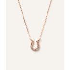 ショッピングアニマル ネックレス K10イエローゴールド　馬蹄 ダイヤモンドネックレス レディース