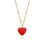 ネックレス 「VINTAGE HOLLYWOOD」ALICE HEART NECKLACE RED / ヴィンテージハリウッド アリス ハート ネック
