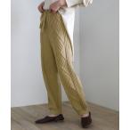 パンツ 2020 A/W ケーブル編みジョガーニットパンツ/ウエストゴムリラックス裾リブニットパンツ