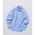 シャツ BEAMS / ストレッチ オックスフォード ワンポイント ボタンダウンシャツ メンズ