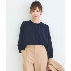 ショッピングクールビズ ブラウス シャツ レディース ゆったりギャザーブラウス 長袖 レディース