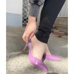 パンプス ポインテッドミュール