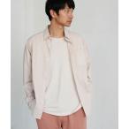 シャツ ブラウス レギュラーカラー1ポケットオックスフォード長袖コットンワイドシャツ