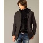 コート チェスターコート 先染めソフトメルトン ハーフ チェスターコート