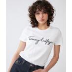 tシャツ Tシャツ レディース ロゴクルーネックTシャツ