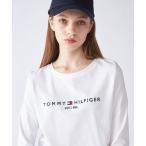 ショッピングトミーヒルフィガー tシャツ Tシャツ レディース ベーシックロゴロングスリーブTシャツ