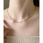 ネックレス レディース １mmシンプルスネークチェーンネックレス/simple snake necklace