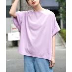 tシャツ デザインPlus サイドタック ドルマンプルオーバー レディース