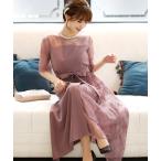 ドレス 結婚式ワンピースドレスイレヘムプリーツ七分袖＆ロングフォーマルオケージョンドレスお呼ばれ 二次会 成人式 同窓会 謝恩会 20代 30代