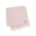  towel lady's frill bath towel pink 