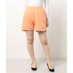 スウェットパンツ ジャージ パイピング　ショートパンツ / スウェット / ウエストゴム / らくちん / ワンポイントロゴ / セットアップ レディ