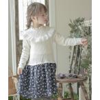 ワンピース 花柄シフォンドッキングワンピース キッズ 子供服 女の子