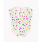 ベビー服 花チェリーボディシャツ