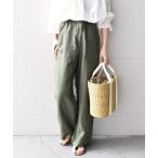 パンツ 【WEB限定】〈手洗い可能〉リネンキャンバスポケットパンツ◆