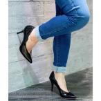 パンプス Limit till 2359 リミットティル2359 Ｖカットデザインポインテッドトゥエナメルパンプス
