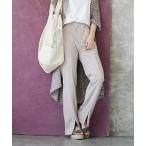 パンツ 人をダメにするきちんとパンツ「スリットパンツ」 レディース