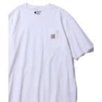 tシャツ 「Carhartt カーハート」ワンポイントロゴ ポケ付き半袖Tシャツ メンズ レディース