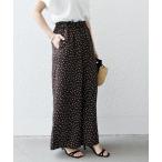 パンツ 「WEB限定」SHIPS any_「洗濯機可能」ドット イージー セミワイド パンツ レディース