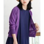 カーディガン 「涼しく羽織る、大人カーディガン」 コットンリネン ショートトッパー カーディガン レディース